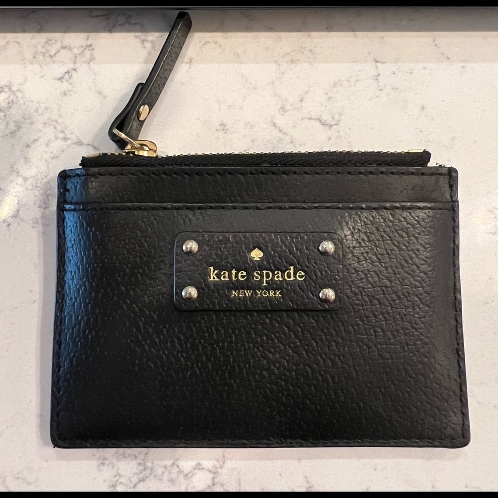NWOT Kate Spade Black Card Holder